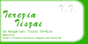 terezia tiszai business card